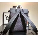 Louis Vuitton LV Men Steamer Backpack in Monogram Eclipse Canvas-Grey - immagine 4