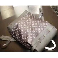 Louis Vuitton LV Men Steamer Backpack in Monogram Eclipse Canvas-Grey (1)