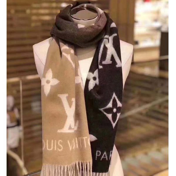 Louis Vuitton MONOGRAM 2019-20FW Reykjavik Gradient Scarf (M73675)