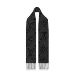 Sciarpa unisex Louis Vuitton LV Reykjavik con fiori monogramma e iniziali LV