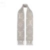 Louis Vuitton LV Unisex Reykjavik Scarf with Monogram Flowers and LV Initials