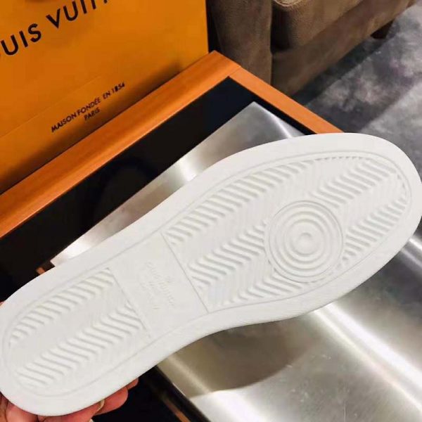 Louis Vuitton LV Unisex Rivoli Sneaker Boot Shoes-White (10)