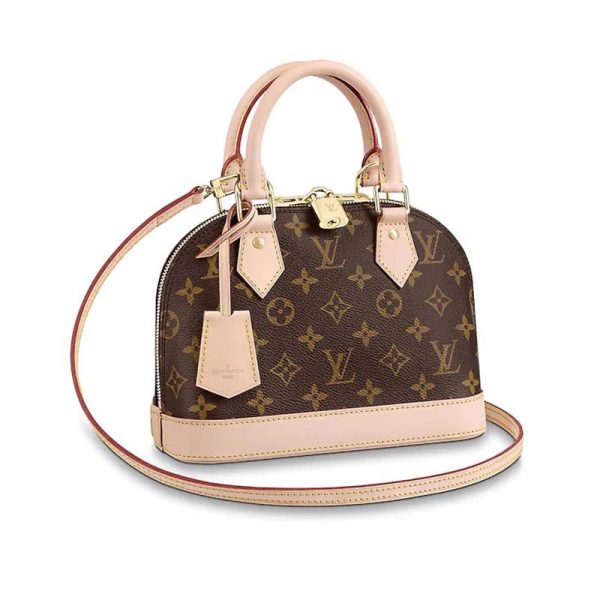 Louis Vuitton LV Women Alma BB Handbag in Graphic Damier Ebene Canvas-Sandy (1)