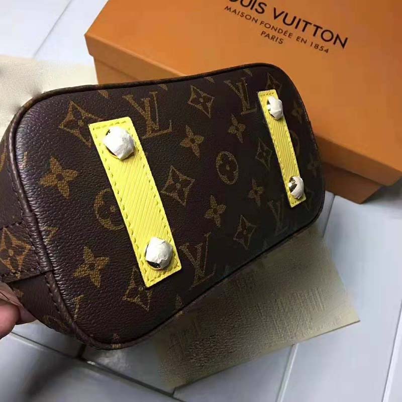 Louis Vuitton Alma Metallic Monogram Vernis BB Bitume Metallise Metallic  Gray in Patent Leather with Gold-tone - US