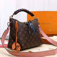 Louis Vuitton LV Women Beaubourg Hobo Mini Handbag in Monogram Canvas-Brown (9)