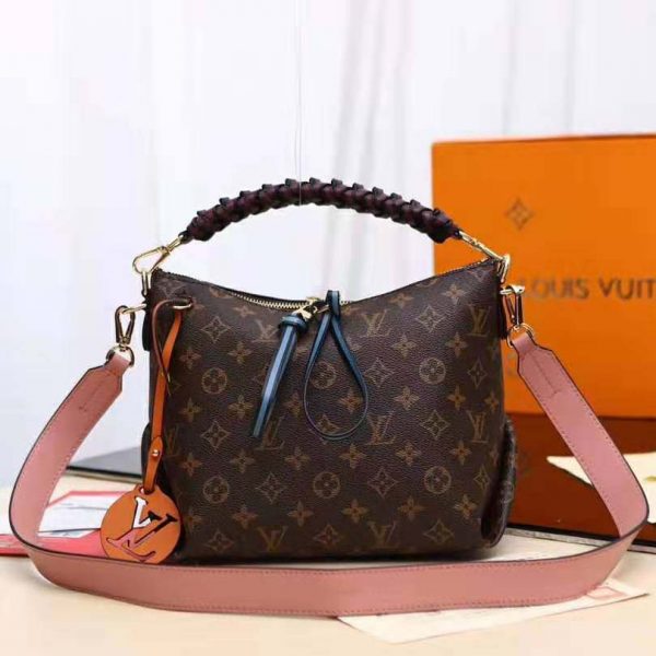 Louis Vuitton LV Women Beaubourg Hobo Mini Handbag in Monogram Canvas-Brown (10)