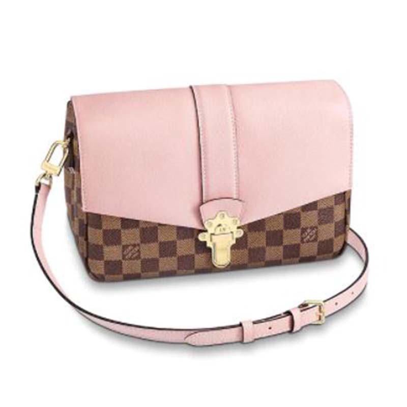 LOUIS VUITTON BAG CLAPTON DAMIER EBENE LEATHER GRAPE Multiple colors  ref.195645 - Joli Closet