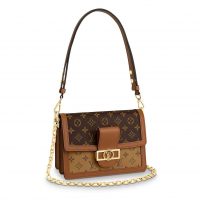 Louis Vuitton LV Women Dauphine MM Handbag in Monogram Canvas-Brown (1)