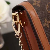 Louis Vuitton LV Women Dauphine MM Handbag in Monogram Canvas-Brown (1)