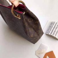 Louis Vuitton LV Women Graceful PM Hobo in Classic Monogram Canvas-Beige (1)