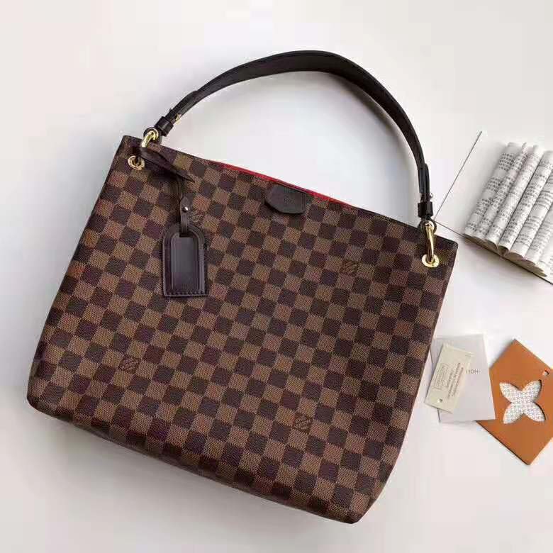 Louis Vuitton Damier Ebene Graceful PM Hobo (SHF-22516) – LuxeDH