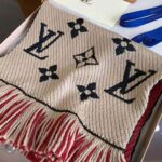 Louis Vuitton LV Women Logo Mania Duo Monogram Wool and Silk Scarf-Sandy – Image 6