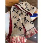 Louis Vuitton LV Women Logo Mania Duo Monogram Wool and Silk Scarf-Sandy – Image 9