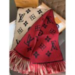Louis Vuitton LV Women Logo Mania Duo Monogram Wool and Silk Scarf-Sandy – Image 7