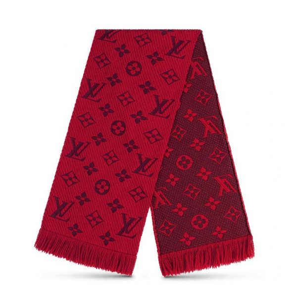 Louis Vuitton LV Women Logomania Scarf in Iconic Monogram Silk Wool LULUX