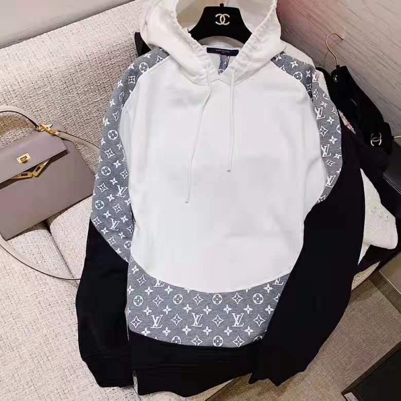 Louis Vuitton Grey Monogram With Fragment Logo Custom Womens Hoodie -  Blinkenzo