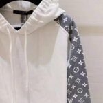 Louis Vuitton LV Women Monogram Circle Cut Hoodie in 100% Cotton-Grey - Image 6
