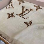 Louis Vuitton LV Women Monogram Giant Jungle Logomania Scarf with Luxuriously Soft Wool-Sandy - Image 10