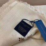 Louis Vuitton LV Women Monogram Giant Jungle Logomania Scarf with Luxuriously Soft Wool-Sandy - Image 11