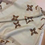 Louis Vuitton LV Women Monogram Giant Jungle Logomania Scarf with Luxuriously Soft Wool-Sandy - Image 9