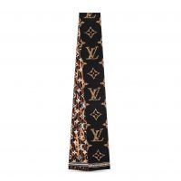 Louis Vuitton LV Women Monogram Giant Jungle Silk Bandeau with Monogram Canvas Fringing-Sandy (1)