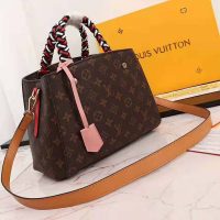 Louis Vuitton LV Women Montaigne BB Handbag in Monogram Canvas-Brown (1)