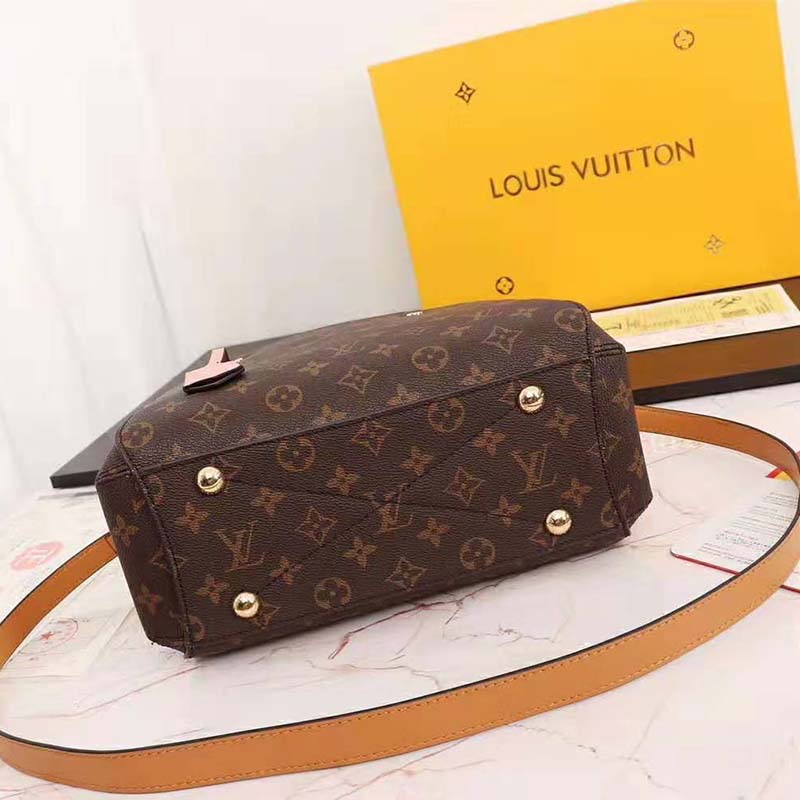 Louis Vuitton Braided Handle Montaigne Handbag Monogram Canvas BB Brown