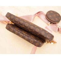 Louis Vuitton LV Women Multi Pochette Accessoires in Monogram Canvas-Pink (1)