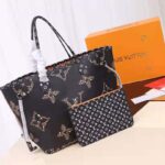 Louis Vuitton LV Women Neverfull MM Tote Bag in Monogram Canvas-Black – Image 2