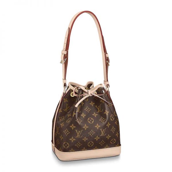 Louis Vuitton LV Women Noé BB Bucket Bag in Monogram Canvas-Brown (1)