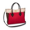 Louis Vuitton LV Women On My Side Bag in Small-Grained Calf Leather-Red