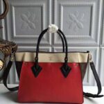 Louis Vuitton LV Women On My Side Bag in Small-Grained Calf Leather-Red - Image 7