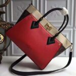 Louis Vuitton LV Women On My Side Bag in Small-Grained Calf Leather-Red - Image 3