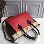 Louis Vuitton LV Women On My Side Bag in Small-Grained Calf Leather-Red - Image 6