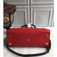 Louis Vuitton LV Women On My Side Bag in Small-Grained Calf Leather-Red (1)