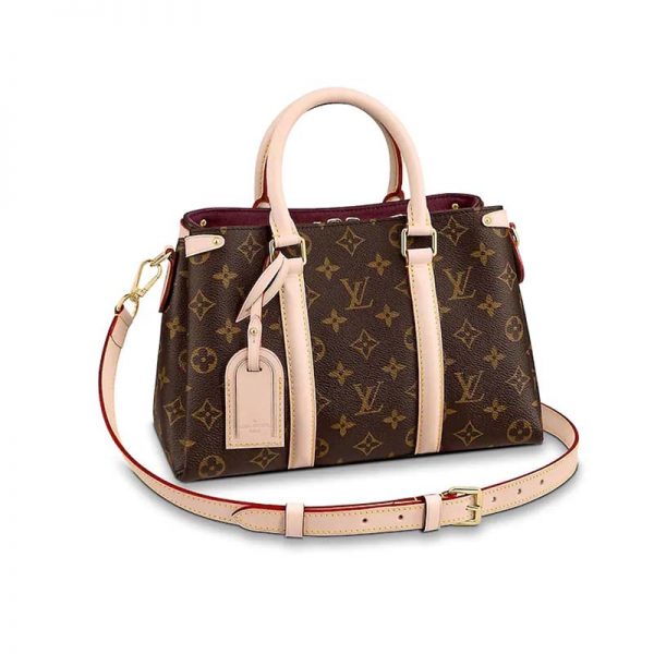 Louis Vuitton LV Women Open Handbag BB in Monogram Canvas-Brown (1)