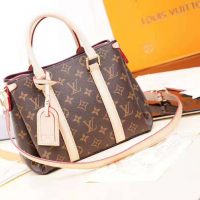 Louis Vuitton LV Women Open Handbag BB in Monogram Canvas-Brown (1)