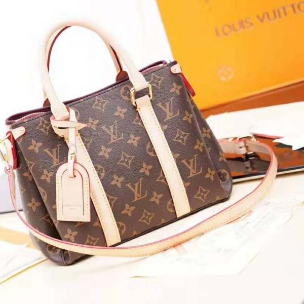 Louis Vuitton LV Women Open Handbag BB in Monogram Canvas-Brown (2)