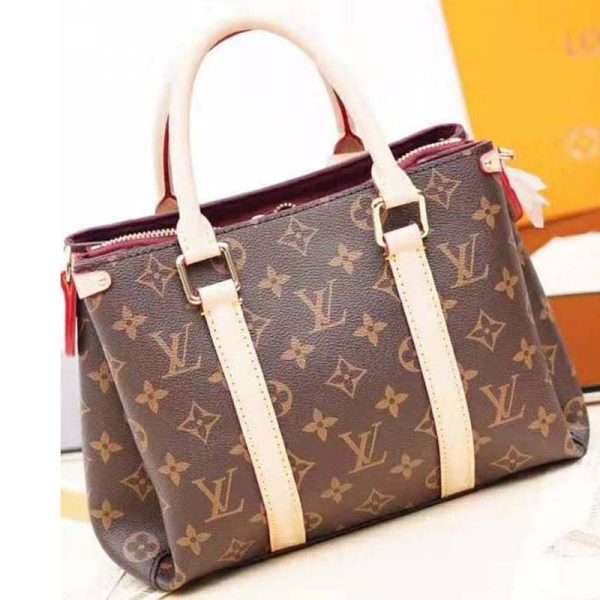 Louis Vuitton LV Women Open Handbag BB in Monogram Canvas-Brown (4)