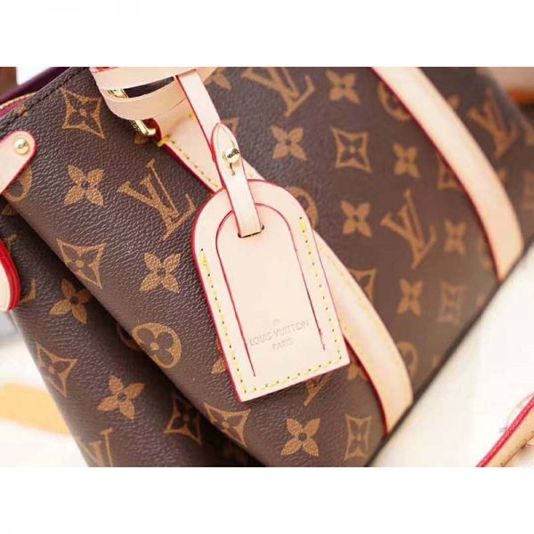 Louis Vuitton LV Women Open Handbag BB in Monogram Canvas-Brown (6)
