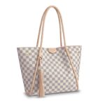 Sac cabas à bandoulière Louis Vuitton Propriano pour femme - Sable et gris
