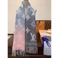 Louis Vuitton LV Women Reykjavik Gradient Cashmere Scarf with Iconic Monogram-Blue (1)