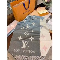 Louis Vuitton LV Women Reykjavik Gradient Cashmere Scarf with Iconic Monogram-Blue (1)