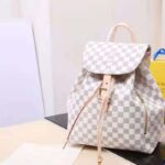 Louis Vuitton LV Women Sperone Backpack in Damier Azur Canvas-Grey - Imagen 2