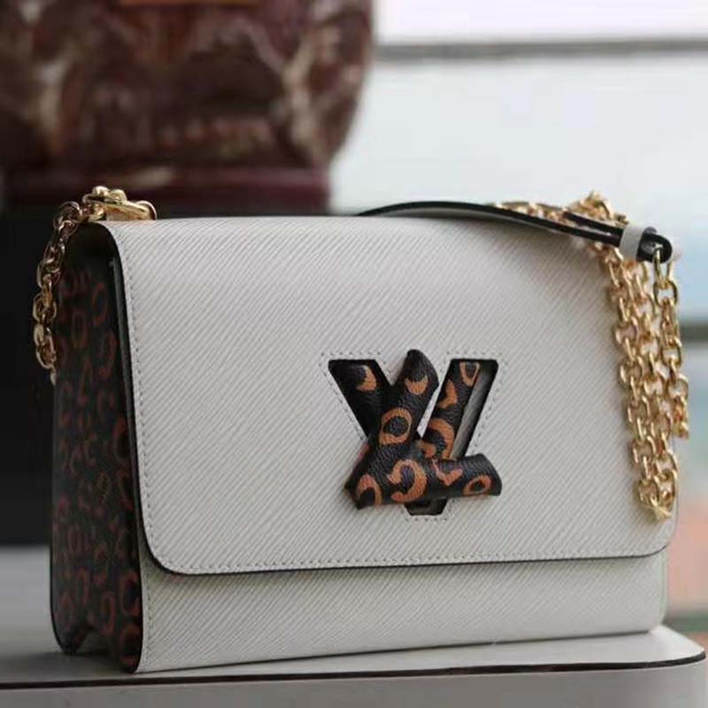 Louis Vuitton Twist Monogram Giant Jungle MM Quartz Beige in Epi