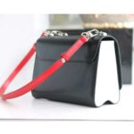 Louis Vuitton LV Women Twist MM LV Love Lock Charms Handbag in Epi Cowhide Leather-Black - Image 5