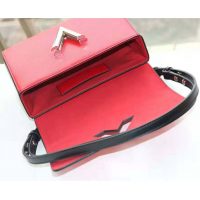 Louis Vuitton LV Women Twist PM LV Love Lock Charms Handbag in Epi Cowhide Leather-Red (1)