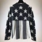 Louis Vuitton LV Women USA Flag Mohair Jacquard Crewneck Sweater-Grey - Image 2