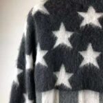 Louis Vuitton LV Women USA Flag Mohair Jacquard Crewneck Sweater-Grey - Image 8