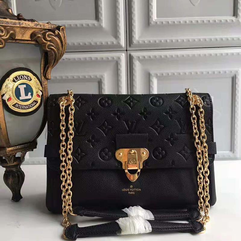 Louis Vuitton Black Monogram Empreinte Leather Vavin BB Bag - Yoogi's Closet